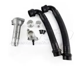 Powerhouse Racing Race Radiator Hose Kit 20AN Black Hose Toyota Supra Non-Turbo | Lexus SC300 1992-2000